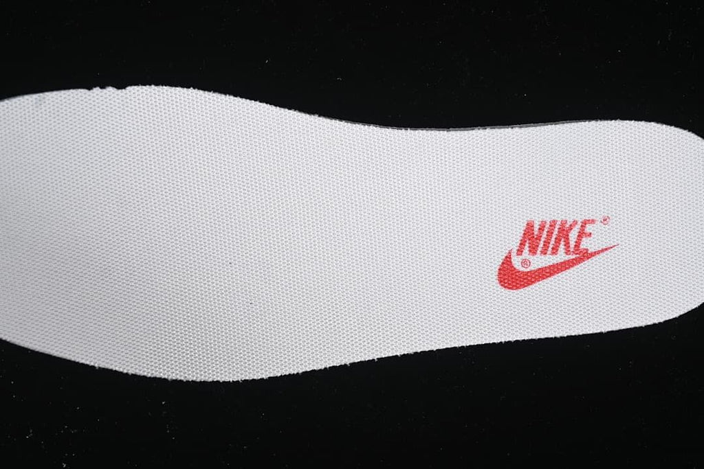White insole with red Nike branding