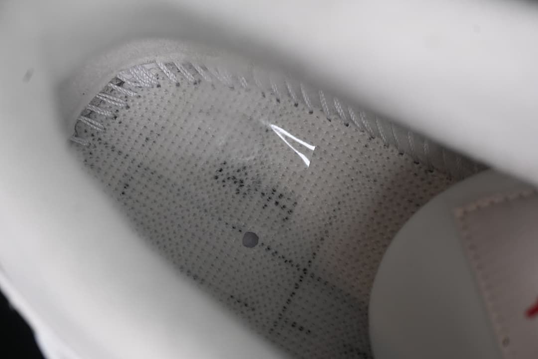 Close-up of the perforated interior lining