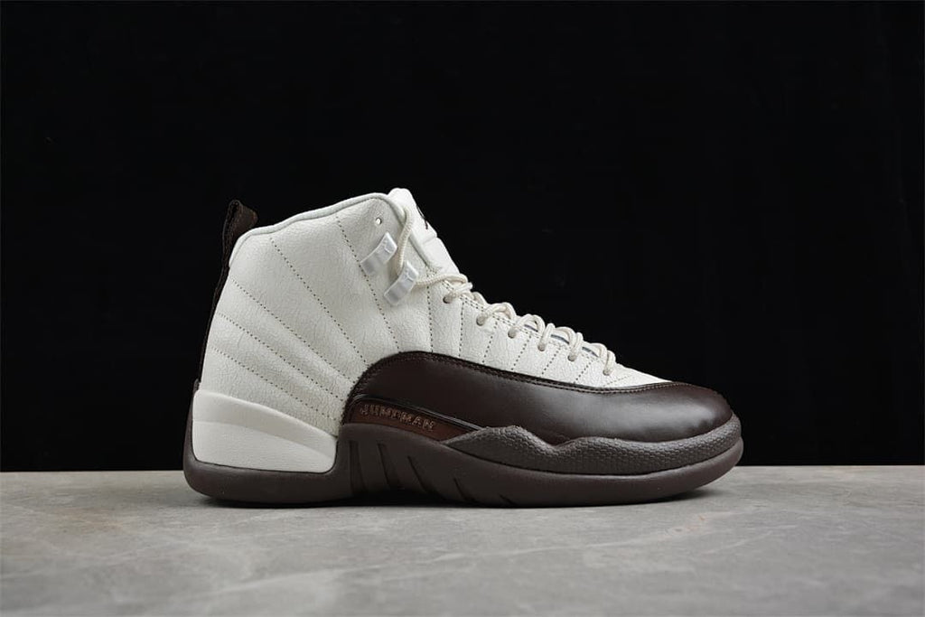 Opposite side profile of the Air Jordan 12 sneaker
