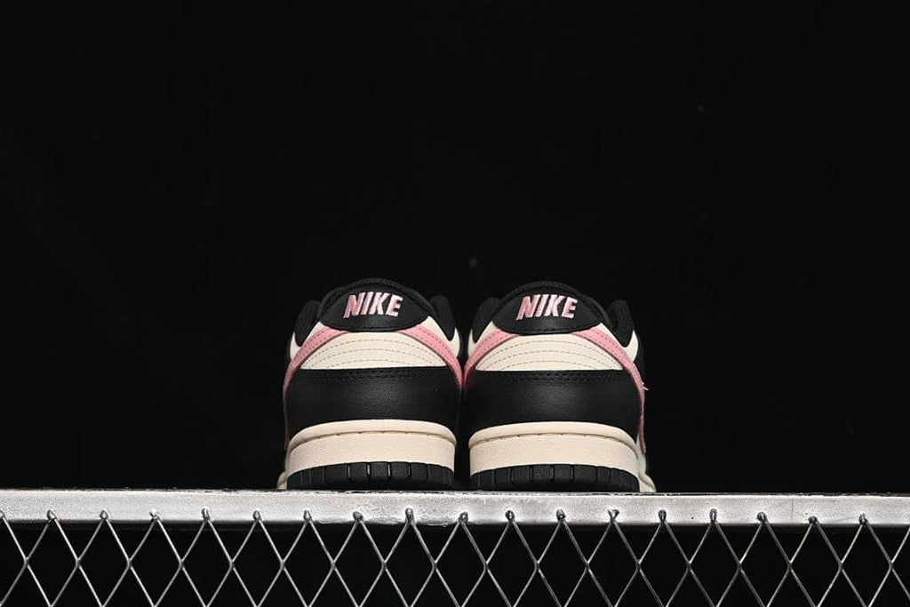 Rear view of both shoes showing heel details
