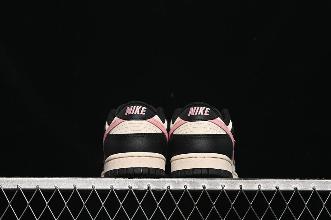 Rear view of both shoes showing heel details