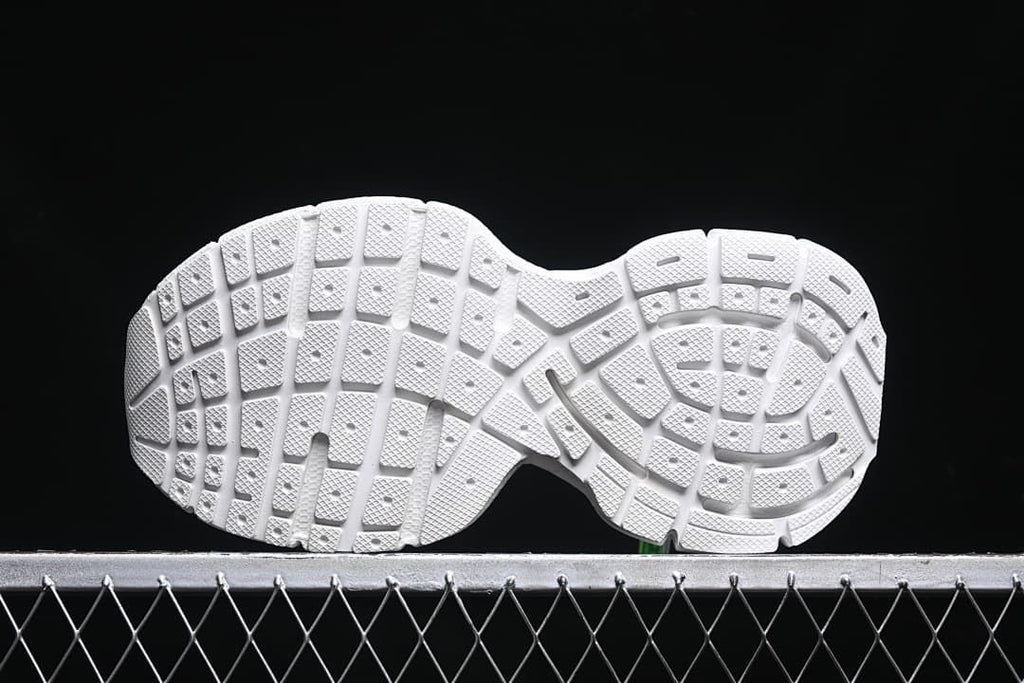 Underside view showing the patterned tread.