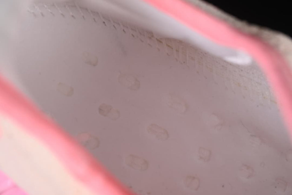Close-up view inside the shoe.