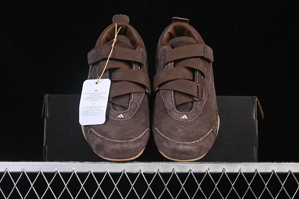 Front view of the pair showing the multi-strap closures.