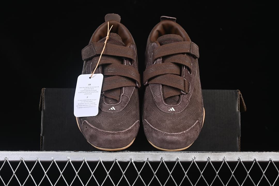 Front view of the pair showing the multi-strap closures.
