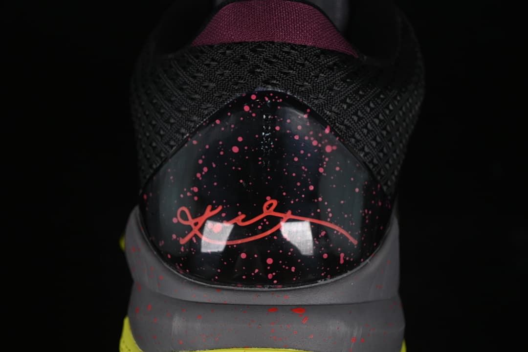 Rear view showing the Kobe signature detail and speckled heel panel