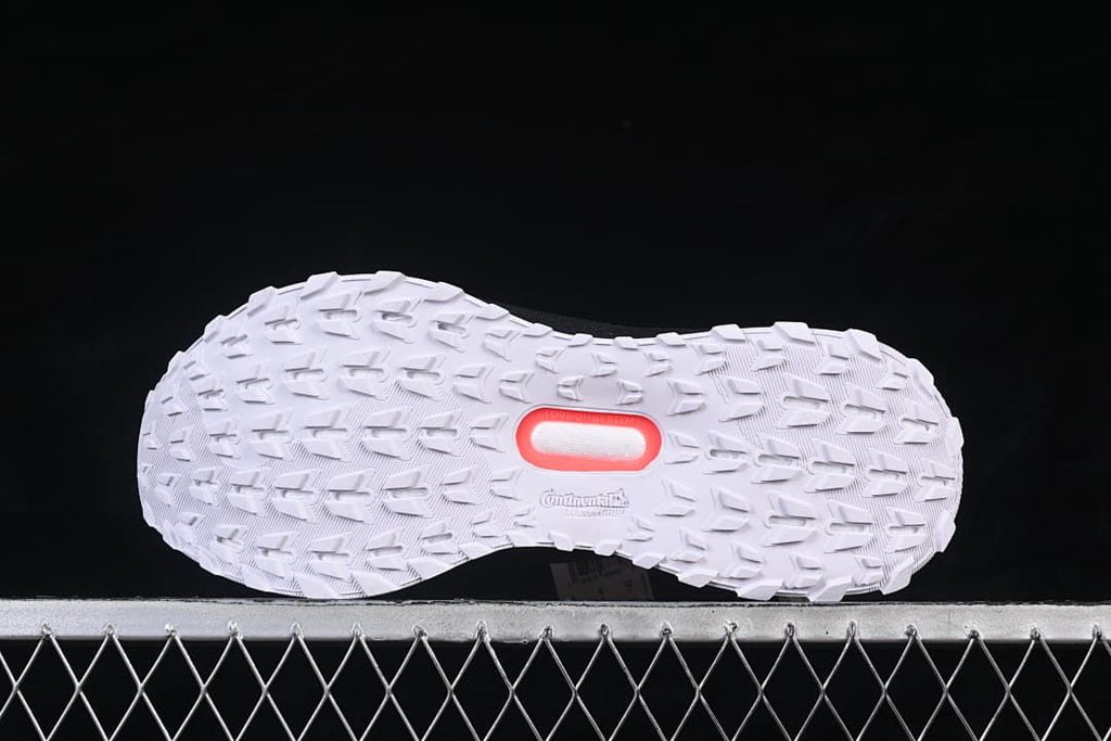 Underside view showing the patterned outsole