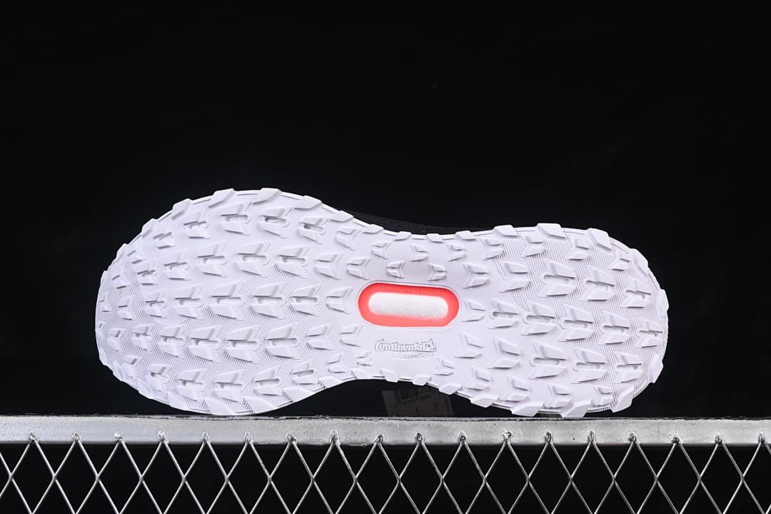 Underside view showing the patterned outsole