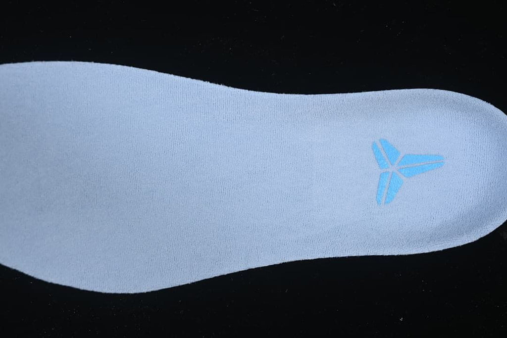 Blue insole with Kobe logo