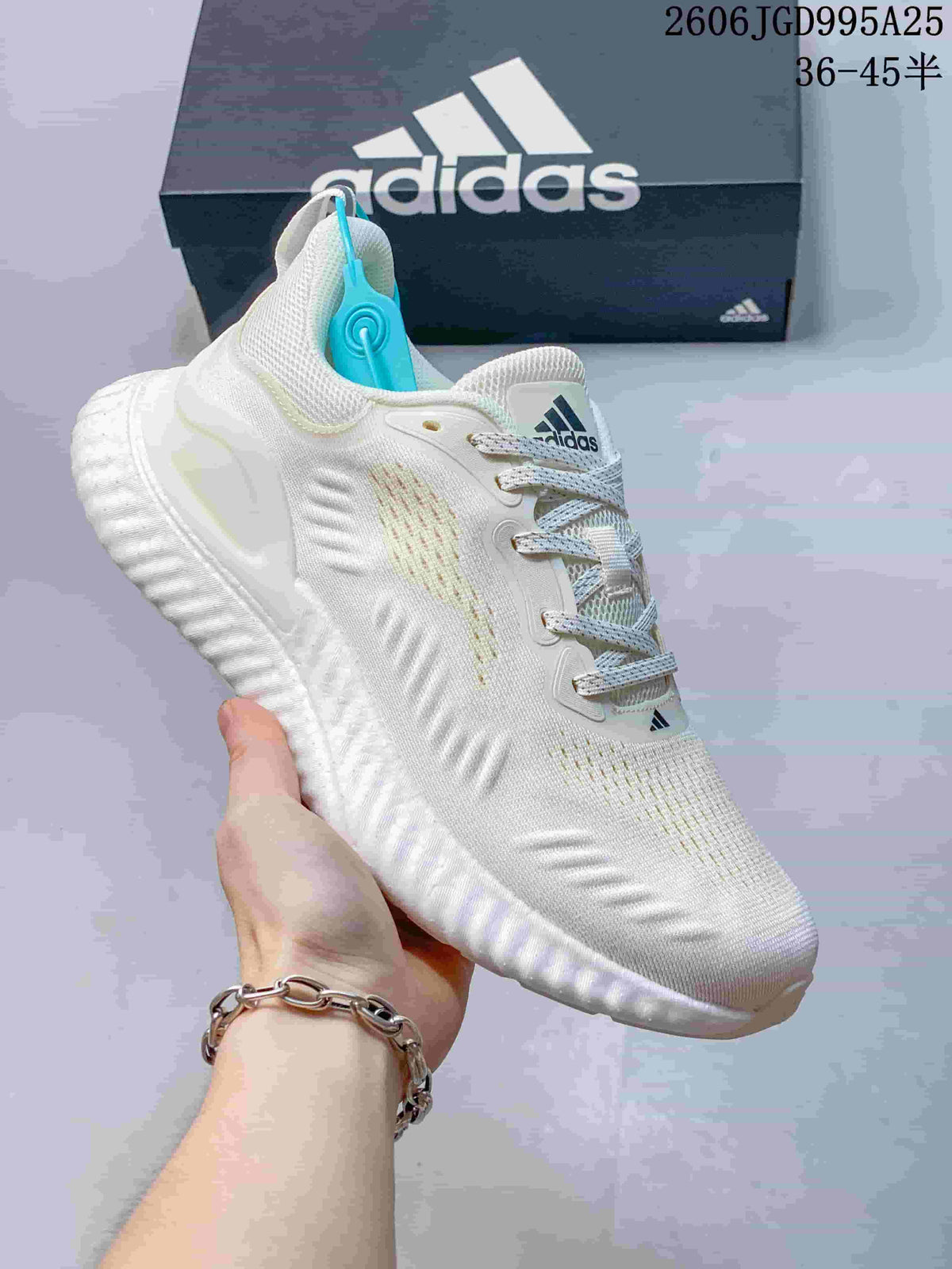 White adidas Switch FWD M sneaker with subtle multicolor accents and a ridged sole