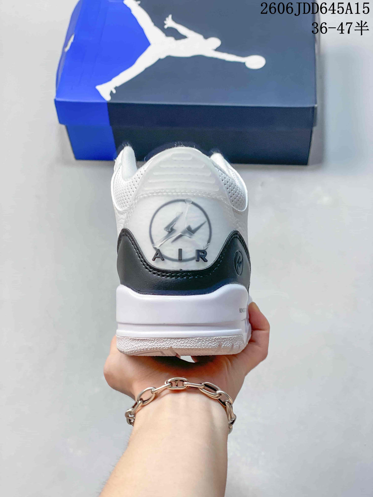 Rear view showing the heel branding and dark heel overlay
