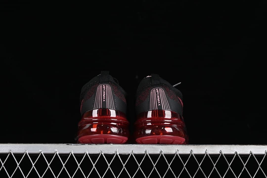 Rear view of both sneakers with VaporMax heel panels