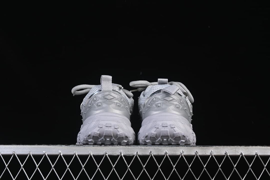 Rear view showing the chunky heels and outsole tread