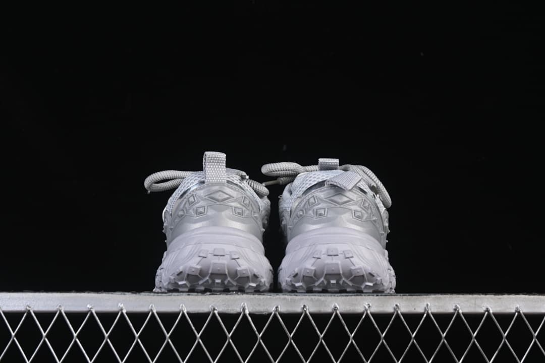 Rear view showing the chunky heels and outsole tread