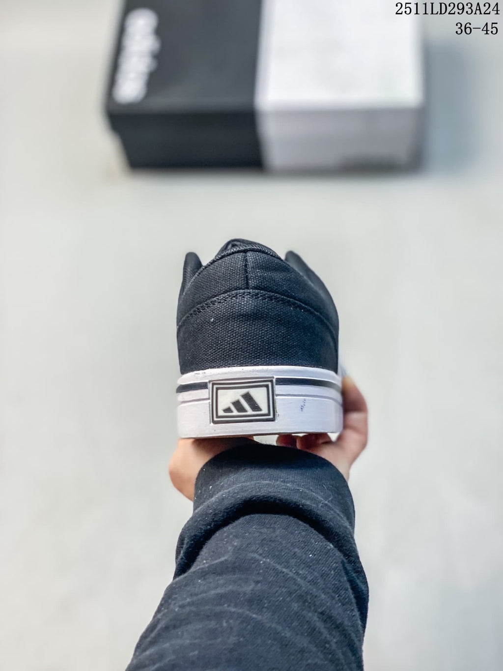 Rear view of the sneaker showing the heel detail and white sole.