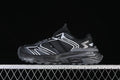 Side view of the black adidas XLG Storm Edge sneaker with grey and silver accents