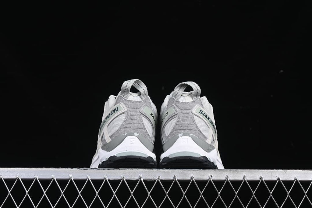 Rear view of both shoes showing heel details