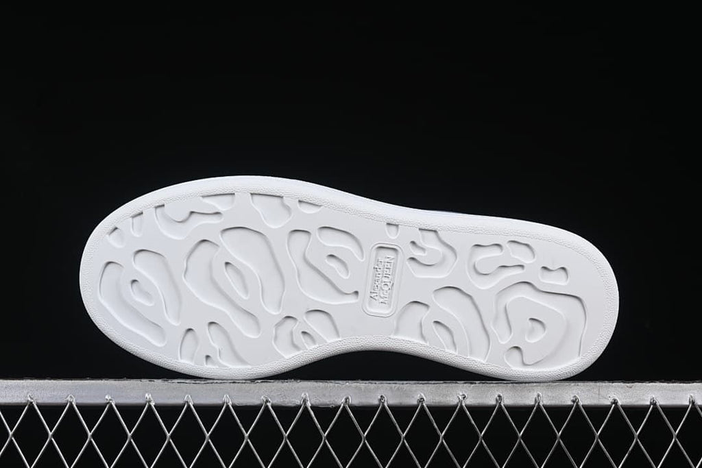 Underside view showing the patterned outsole