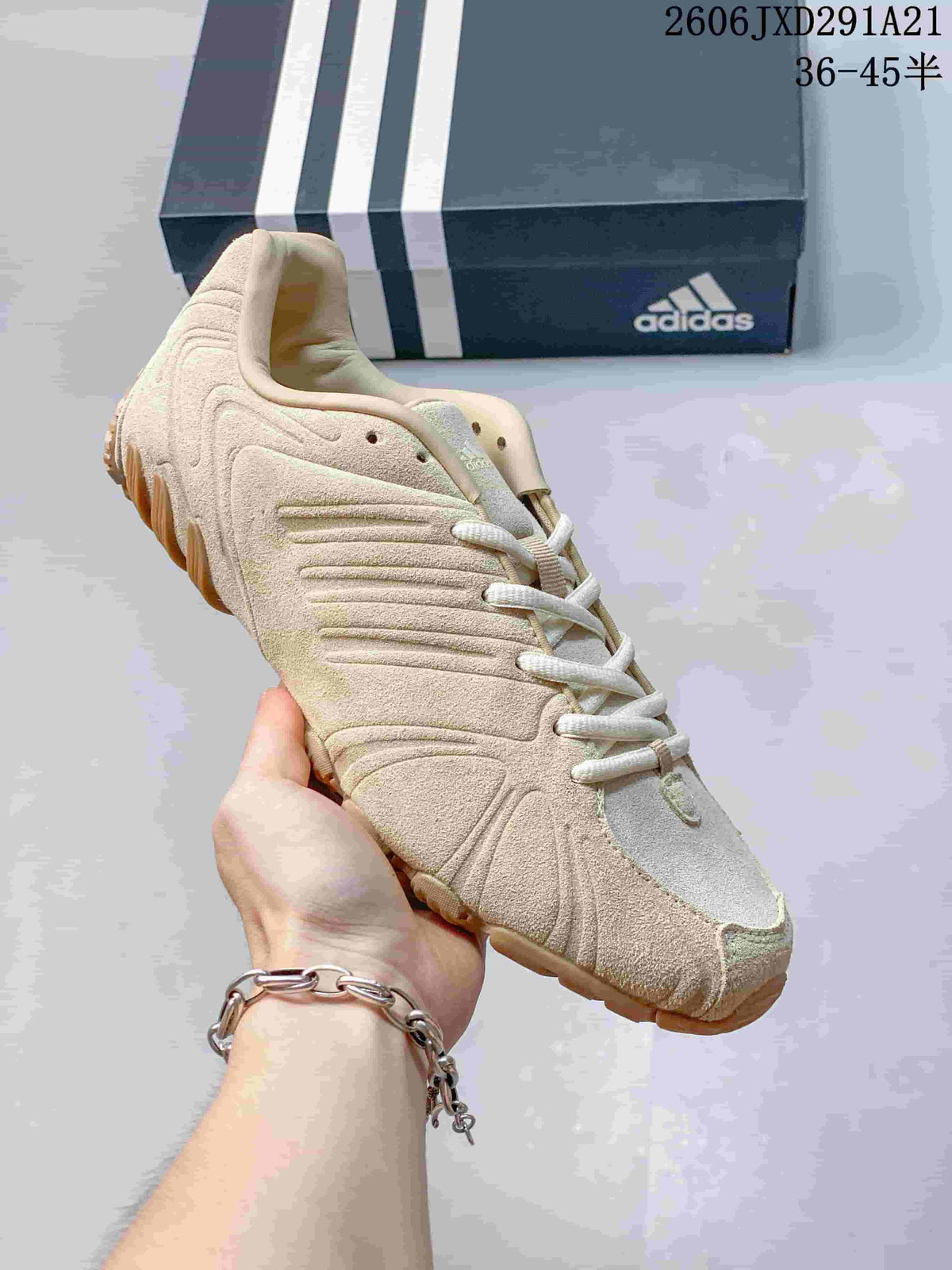 Several adidas Ghost Sprint sneakers in different colorways arranged in a circle.