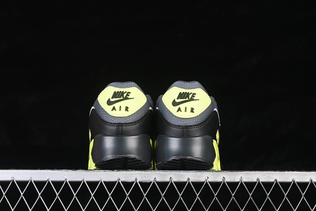 Rear view of the pair showing the heel branding.