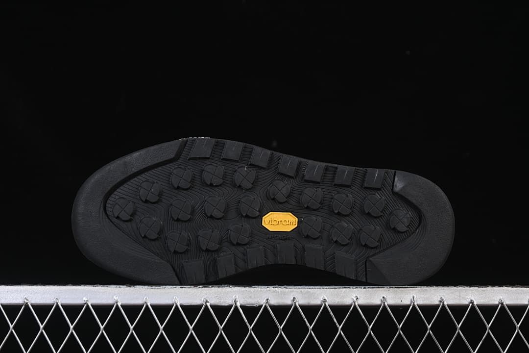 Outsole view showing the tread pattern and Vibram mark