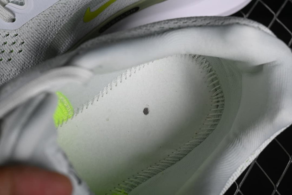 Close-up view inside the shoe showing the lining and insole.