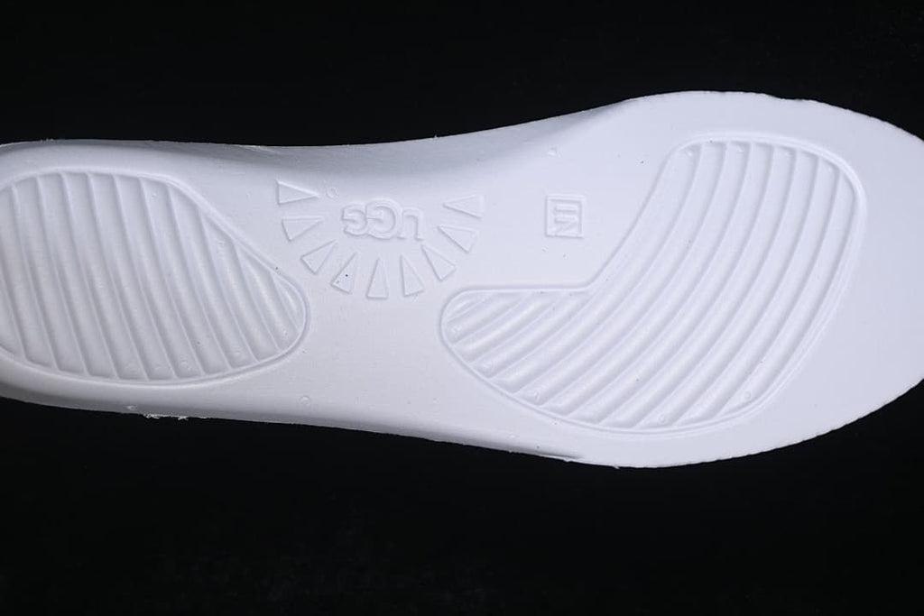 Underside of the sneaker's off-white insole with UGG marking