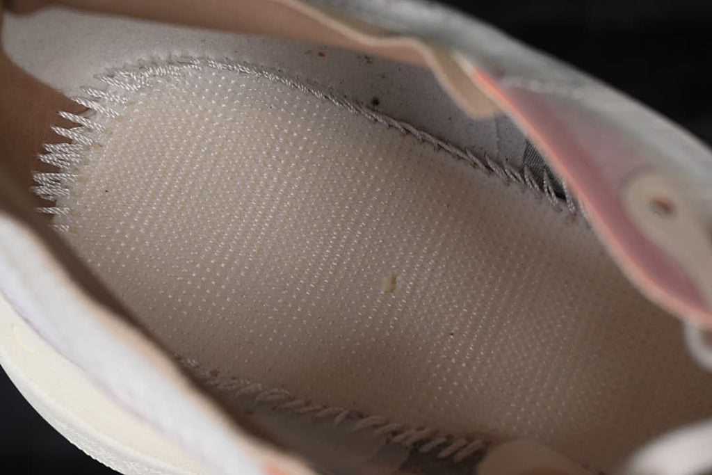 Close-up view inside the shoe showing the insole and lining