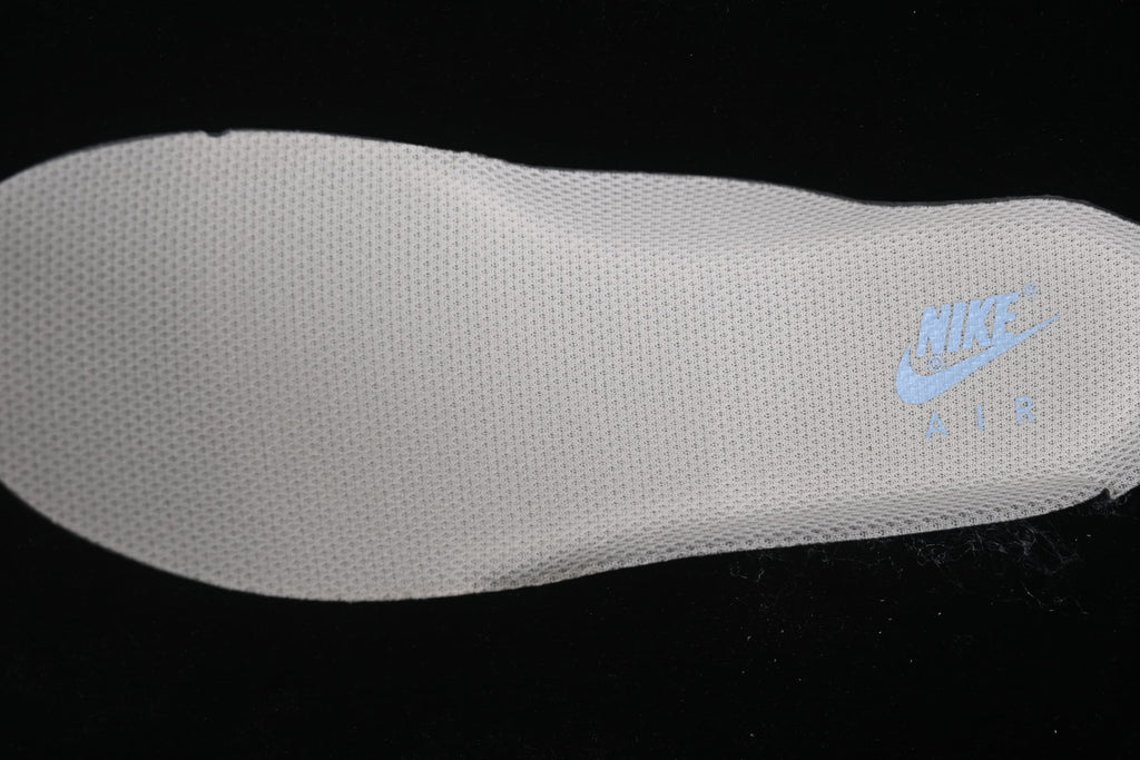 Close-up of the textured insole with Nike Air branding