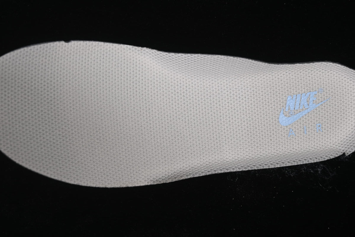 Close-up of the textured insole with Nike Air branding
