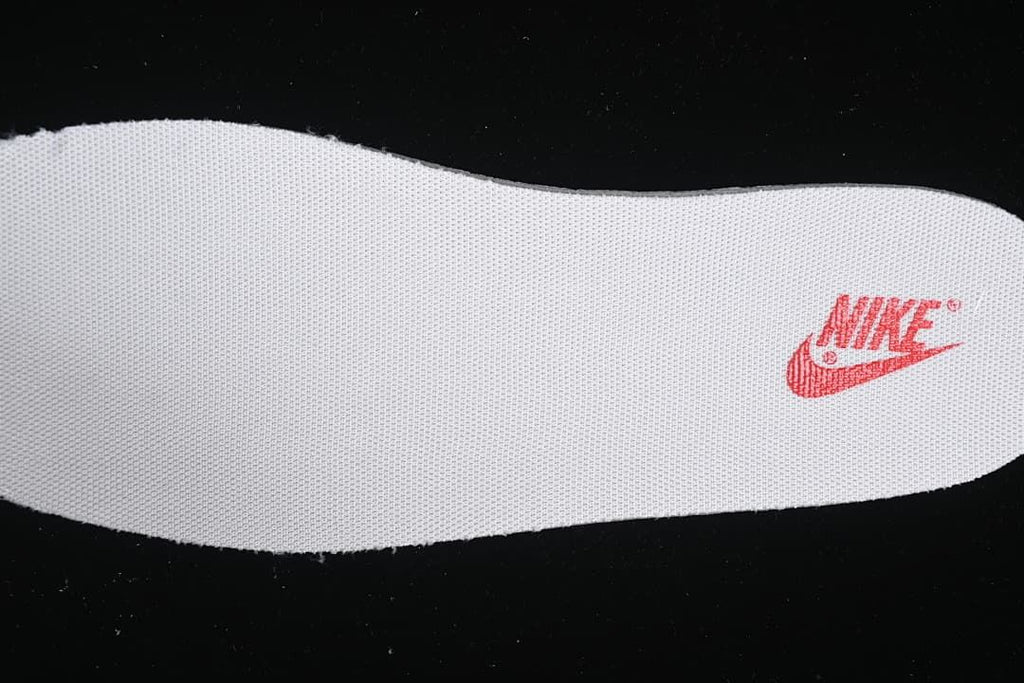 White insole with a red Nike logo