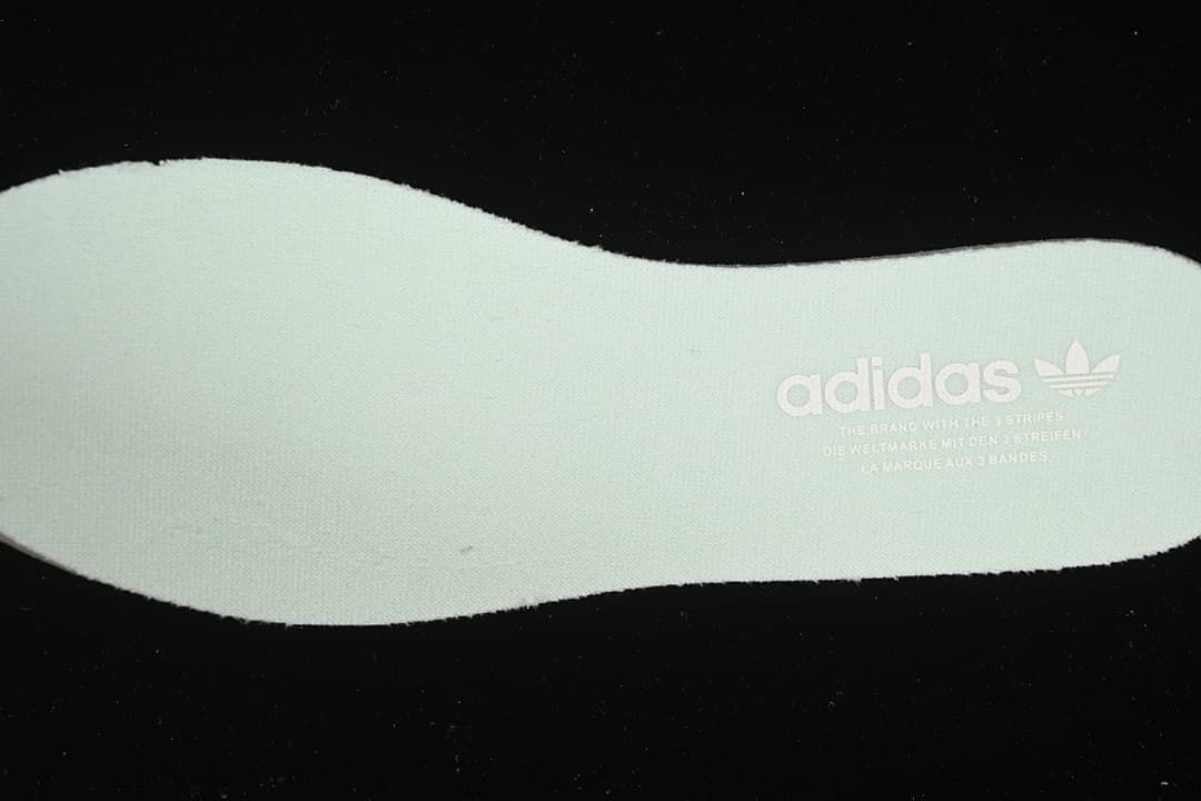 Close-up of the insole with adidas branding