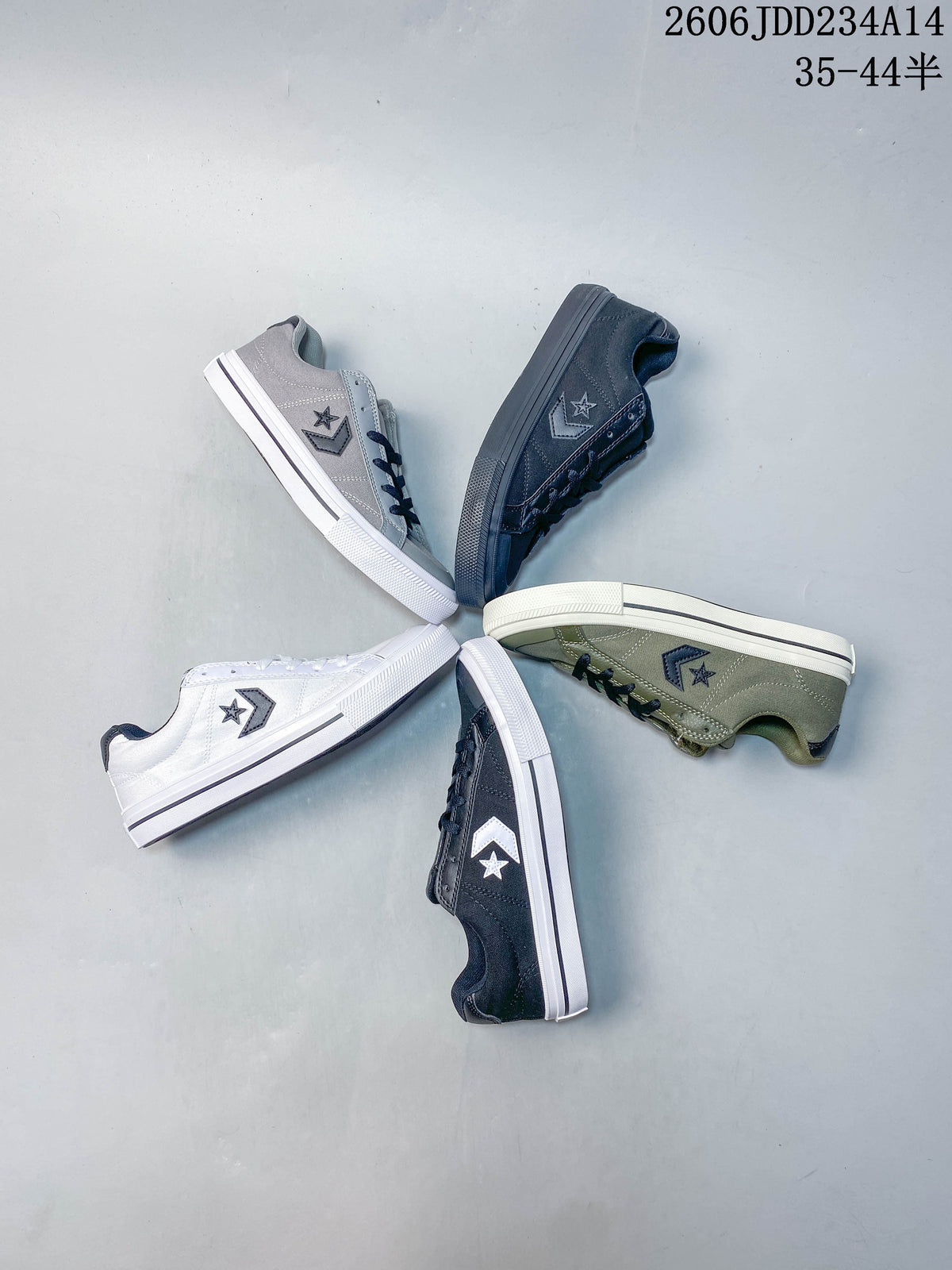 Several Converse Sport Casual low-top sneakers arranged in different colors
