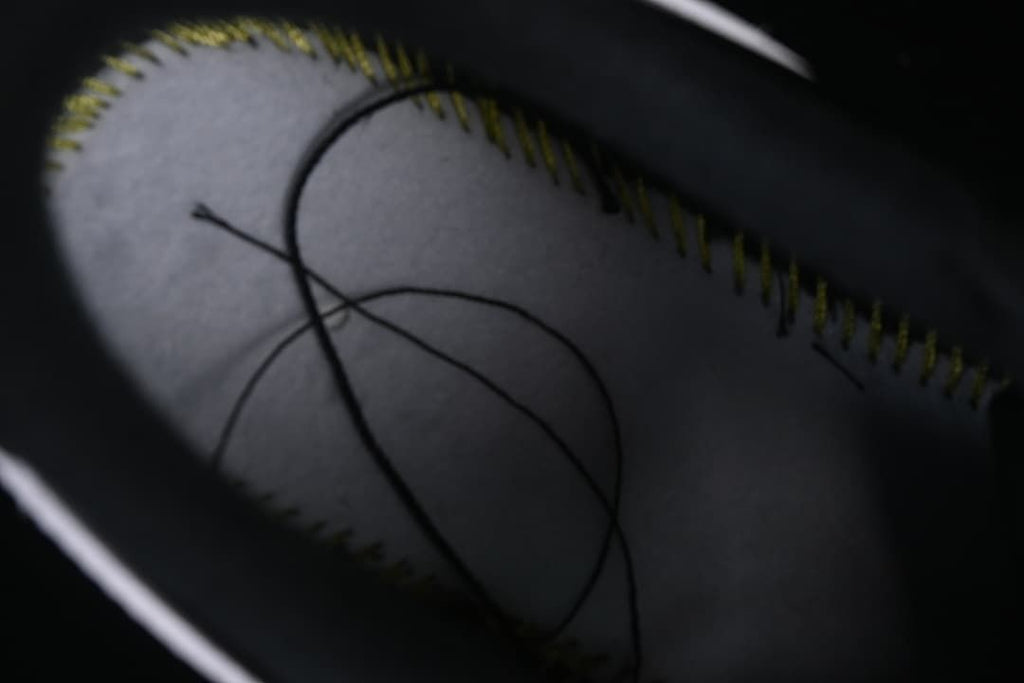 Close-up of interior stitching and lining