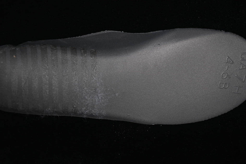 Close-up of the dark outsole surface