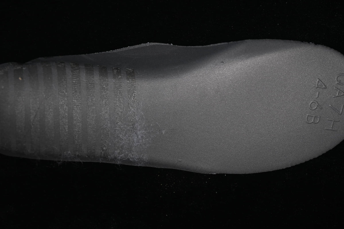 Close-up of the dark outsole surface