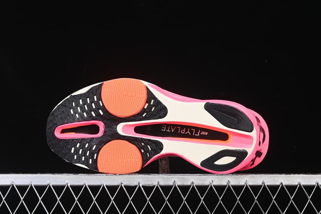 Underside view showing the outsole pattern and colored sections