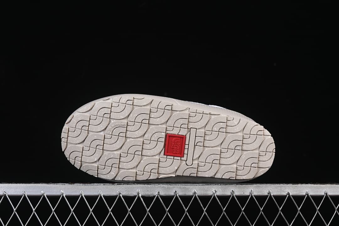 Close-up of the patterned outsole tread