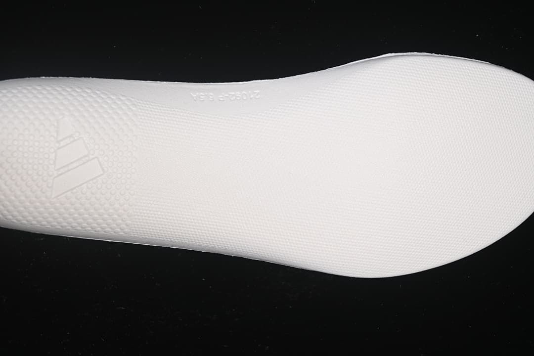 Close-up of the white textured outsole