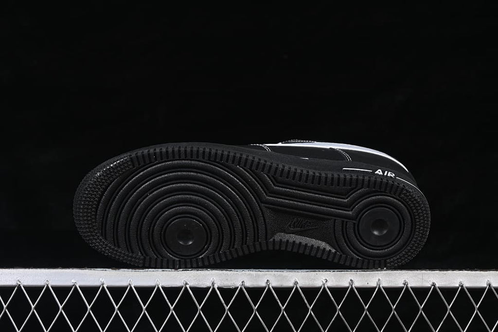 Underside view showing the black outsole tread