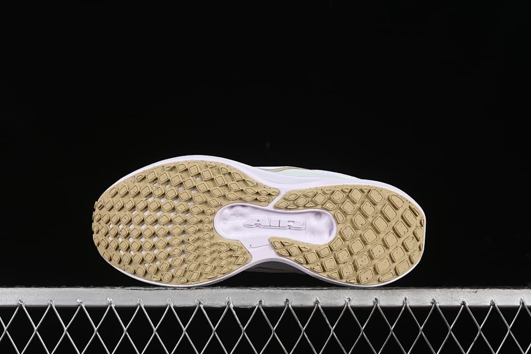 Underside view showing the patterned outsole