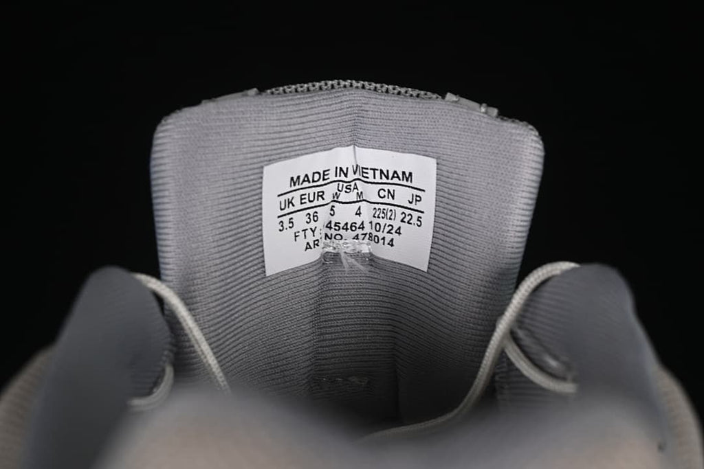 Shoe tongue size label showing EU 36 and product code 478014.