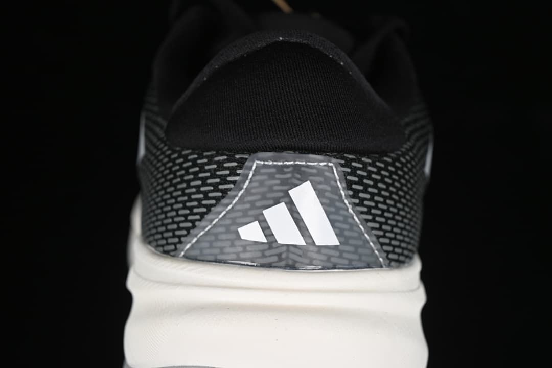 Rear view showing the heel panel, adidas logo and sculpted midsole.