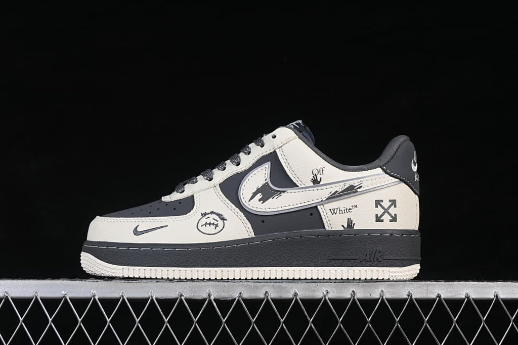 Side view showing graphic details across the Swoosh and sneaker panels
