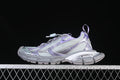 Side view of the aqua, lilac and grey Balenciaga Phantom sneaker