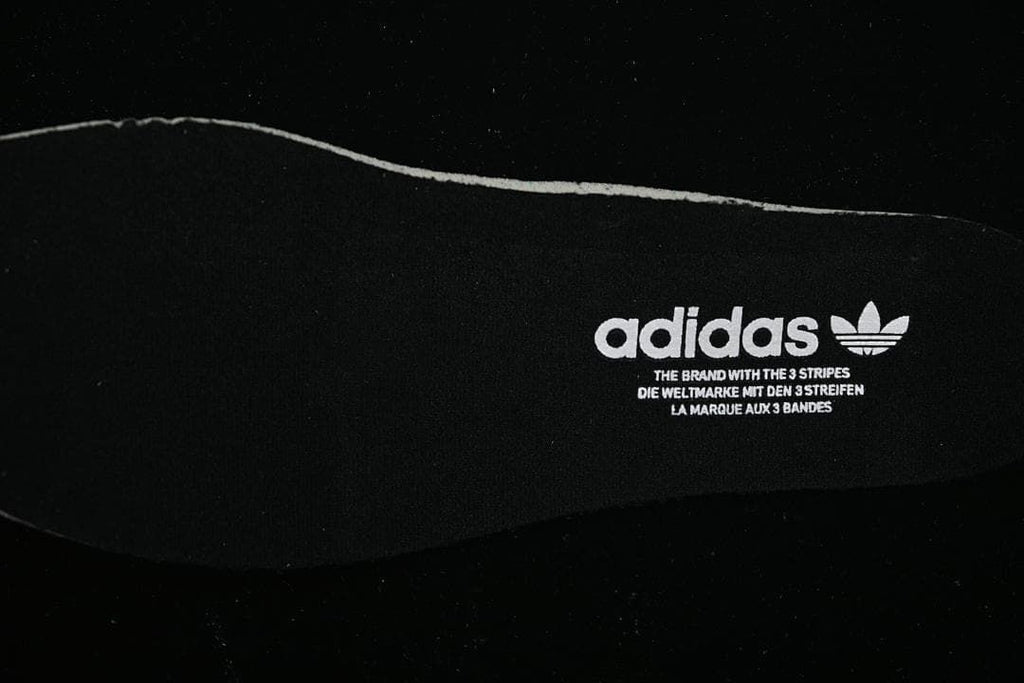 Close-up of the insole with adidas Trefoil branding