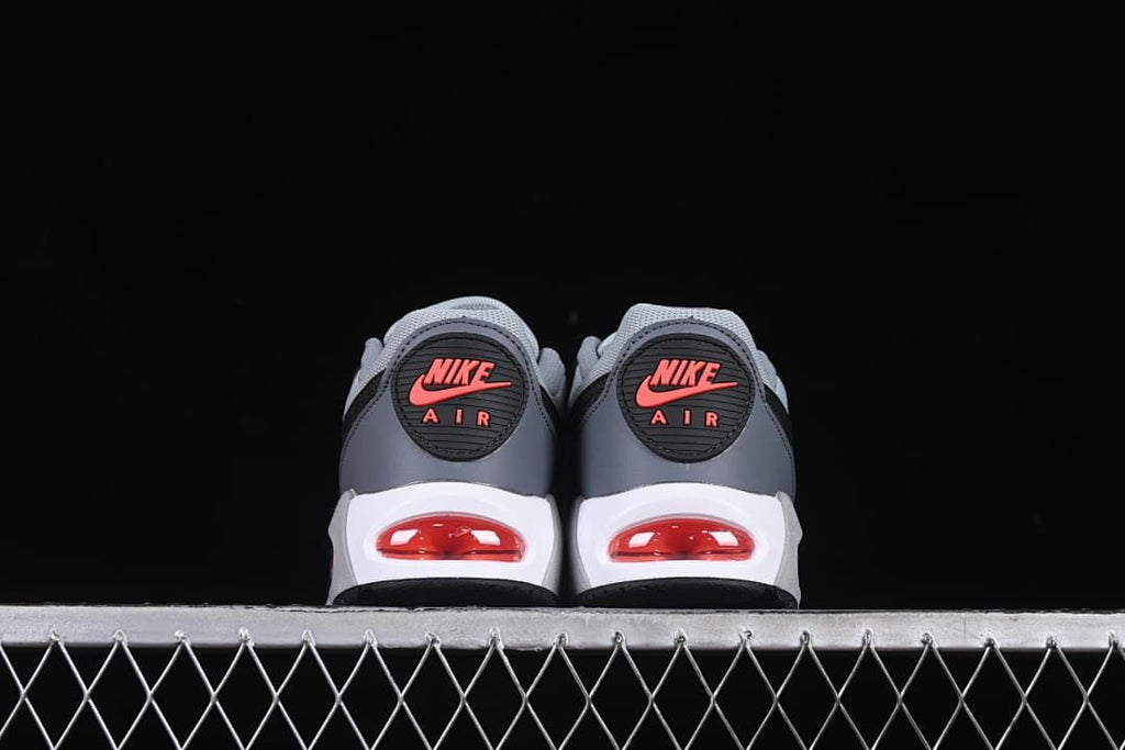 Rear view showing heel logos and red Air units