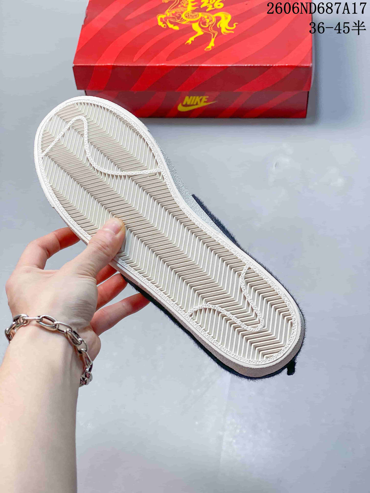Close-up of the textured outsole on a Nike Court Royale AC sneaker