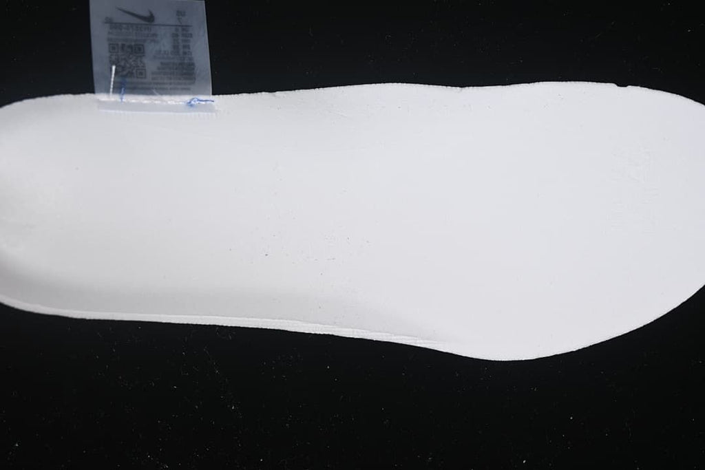 White shoe insert shown from above