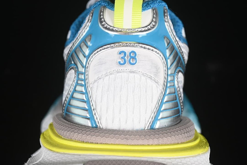 Rear view of the sneaker showing the heel and pull tab